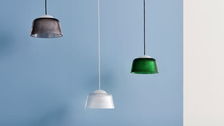 Lampa wisząca Brim Bottle Ø24,5 cm, Grey glass HAY