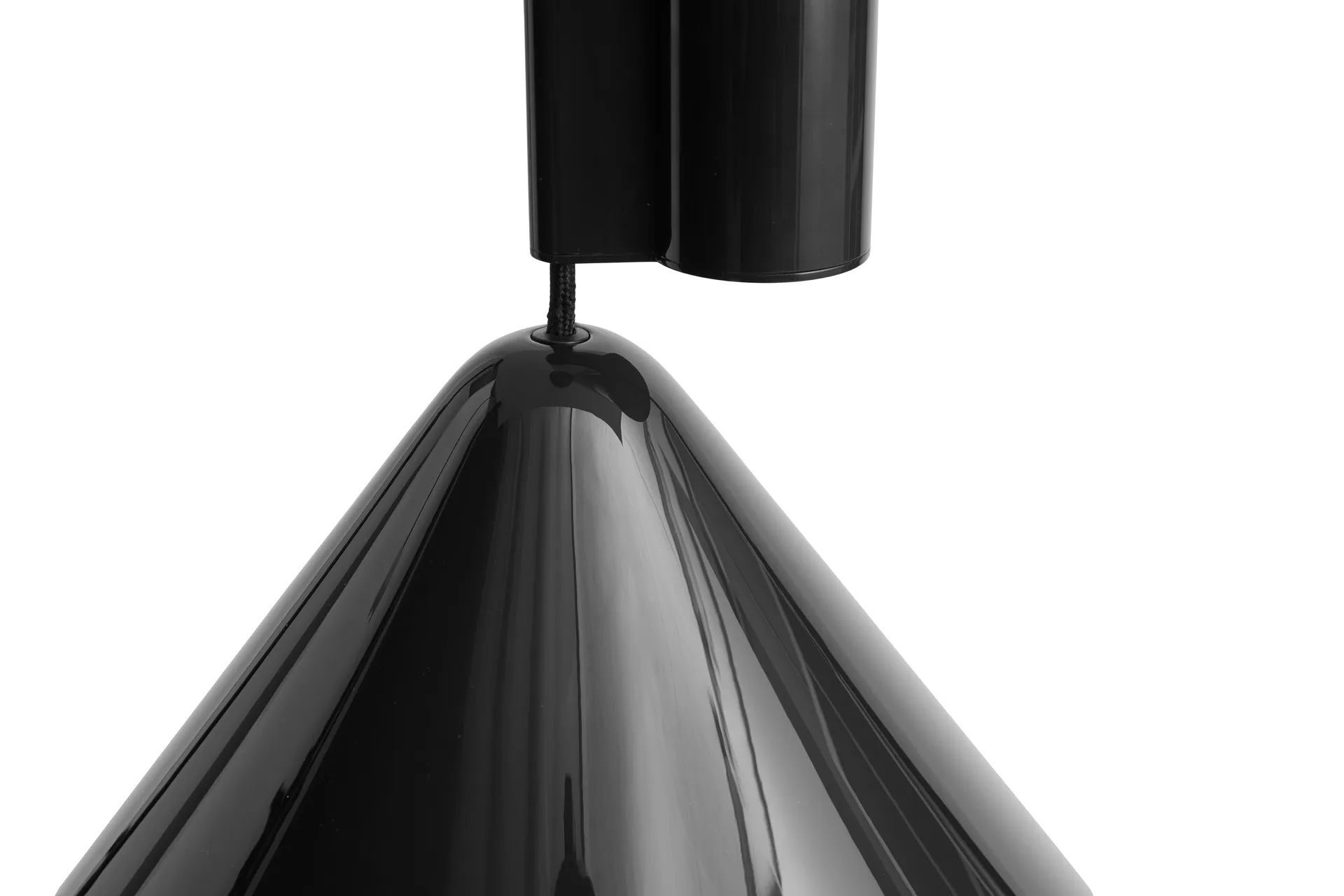 Lampa wisząca Compass, regulowana, 43 cm, Miękka czerń HAY