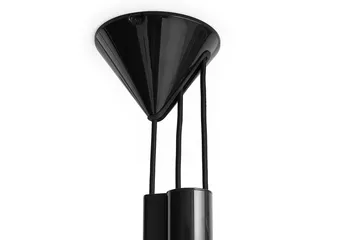 Lampa wisząca Compass, regulowana, 43 cm - Miękka czerń - HAY