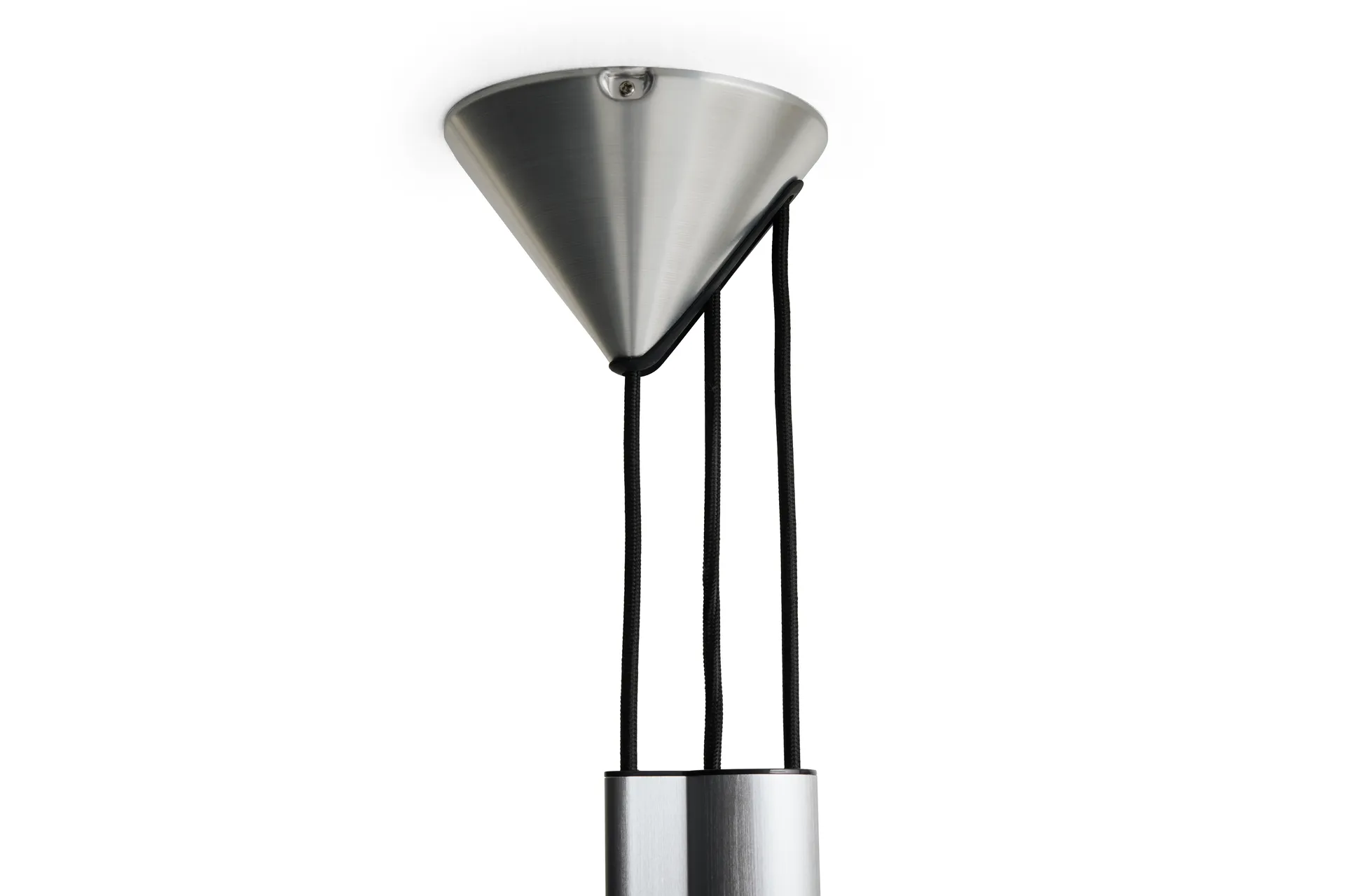 Lampa wisząca Compass, regulowana, 43 cm, Szczotkowane aluminium HAY