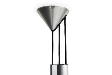 Lampa wisząca Compass, regulowana, 43 cm - Szczotkowane aluminium - HAY