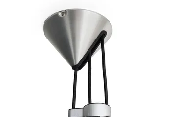Lampa wisząca Compass, regulowana, 43 cm - Szczotkowane aluminium - HAY