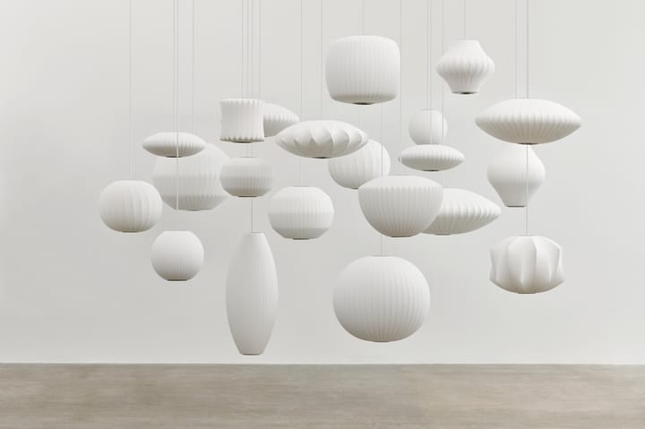 Lampa wisząca Nelson Bubble Angled Sphere S, Off white HAY