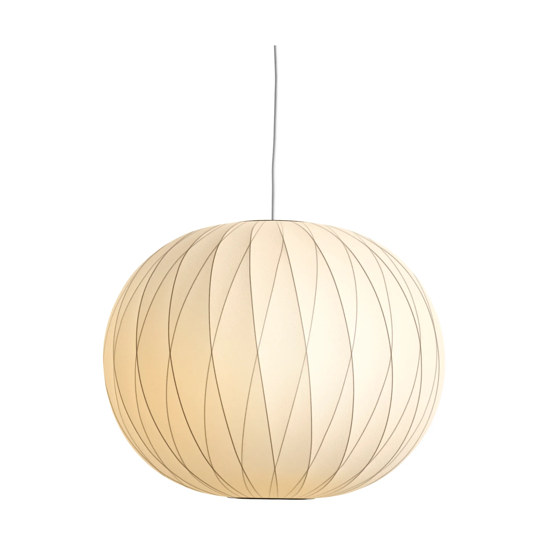 Lampa wisząca Nelson Bubble Ball crisscross M, Off white HAY