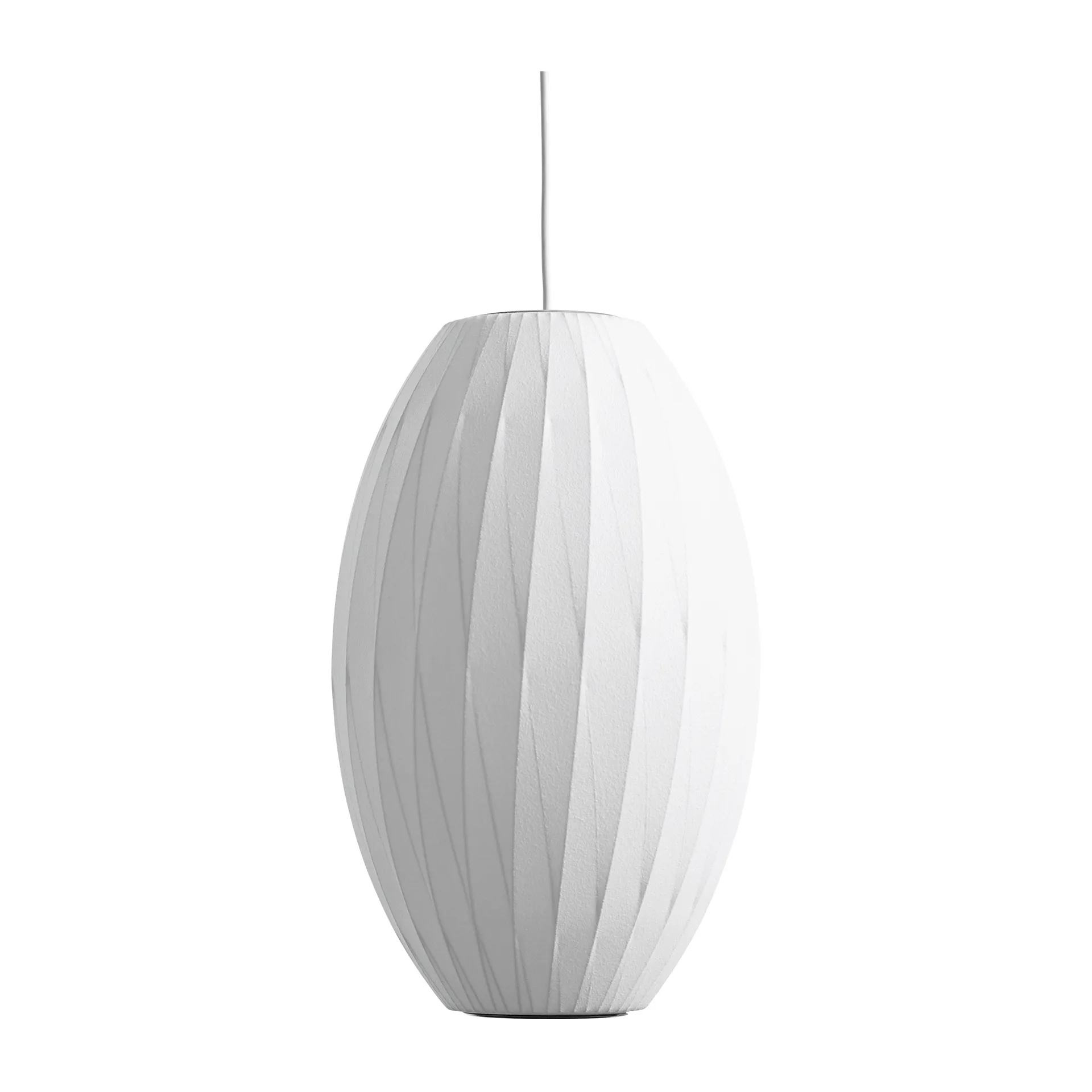 Lampa wisząca Nelson Bubble Cigar crisscross M, Off white HAY