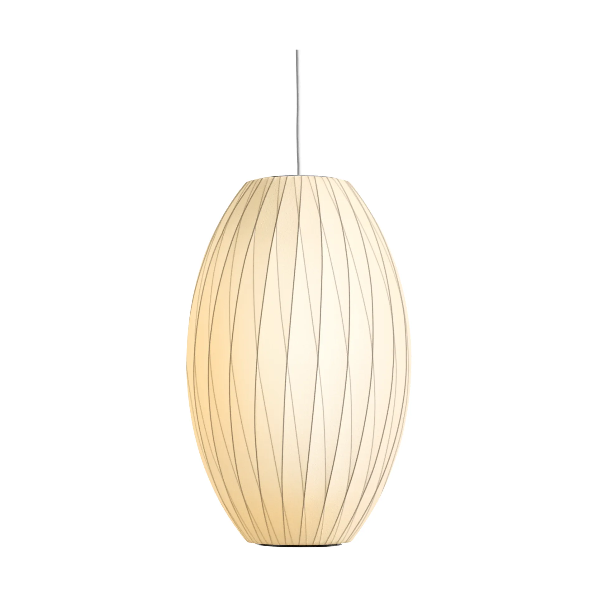 Lampa wisząca Nelson Bubble Cigar crisscross M, Off white HAY