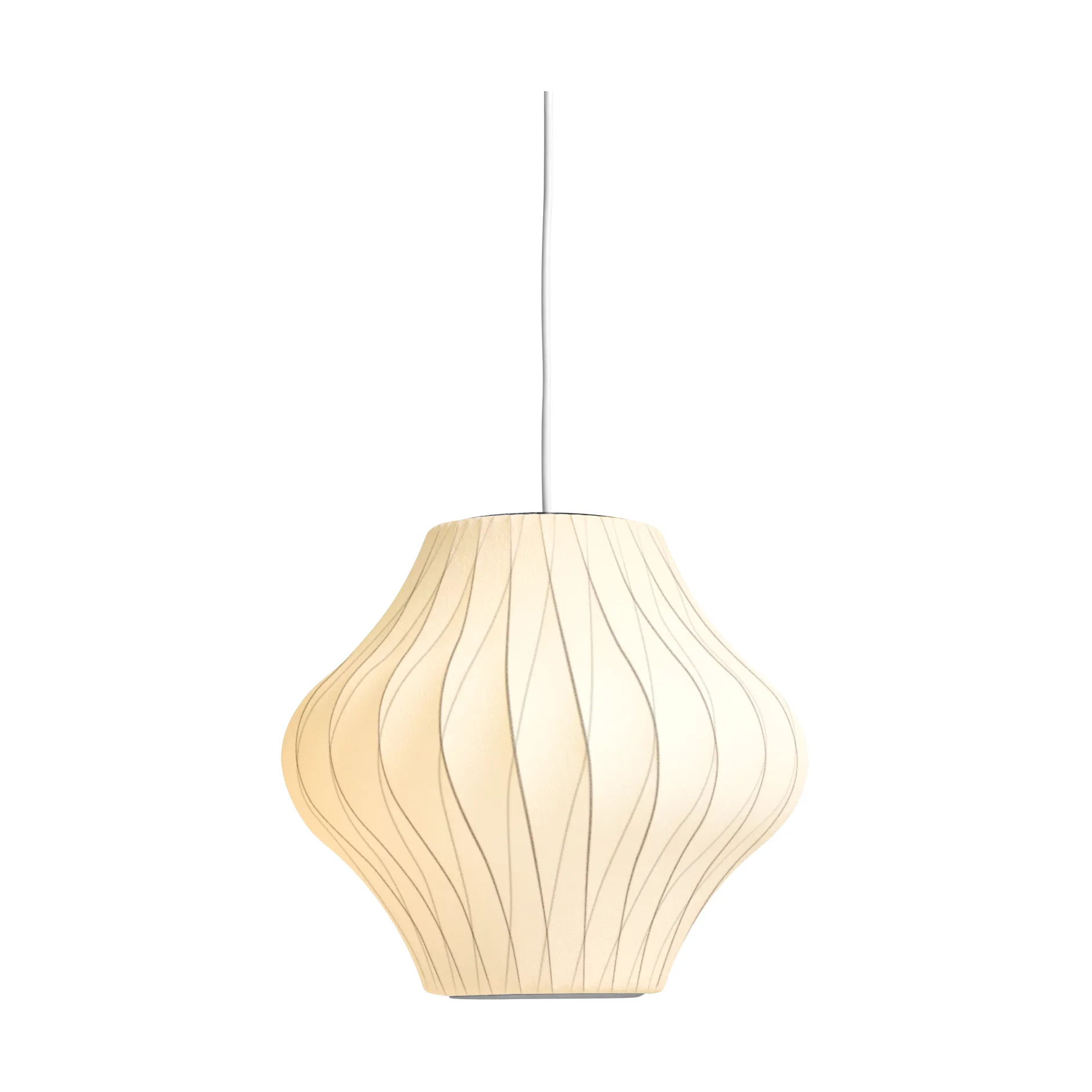 Lampa wisząca Nelson Bubble Pear crisscross S, Off white HAY
