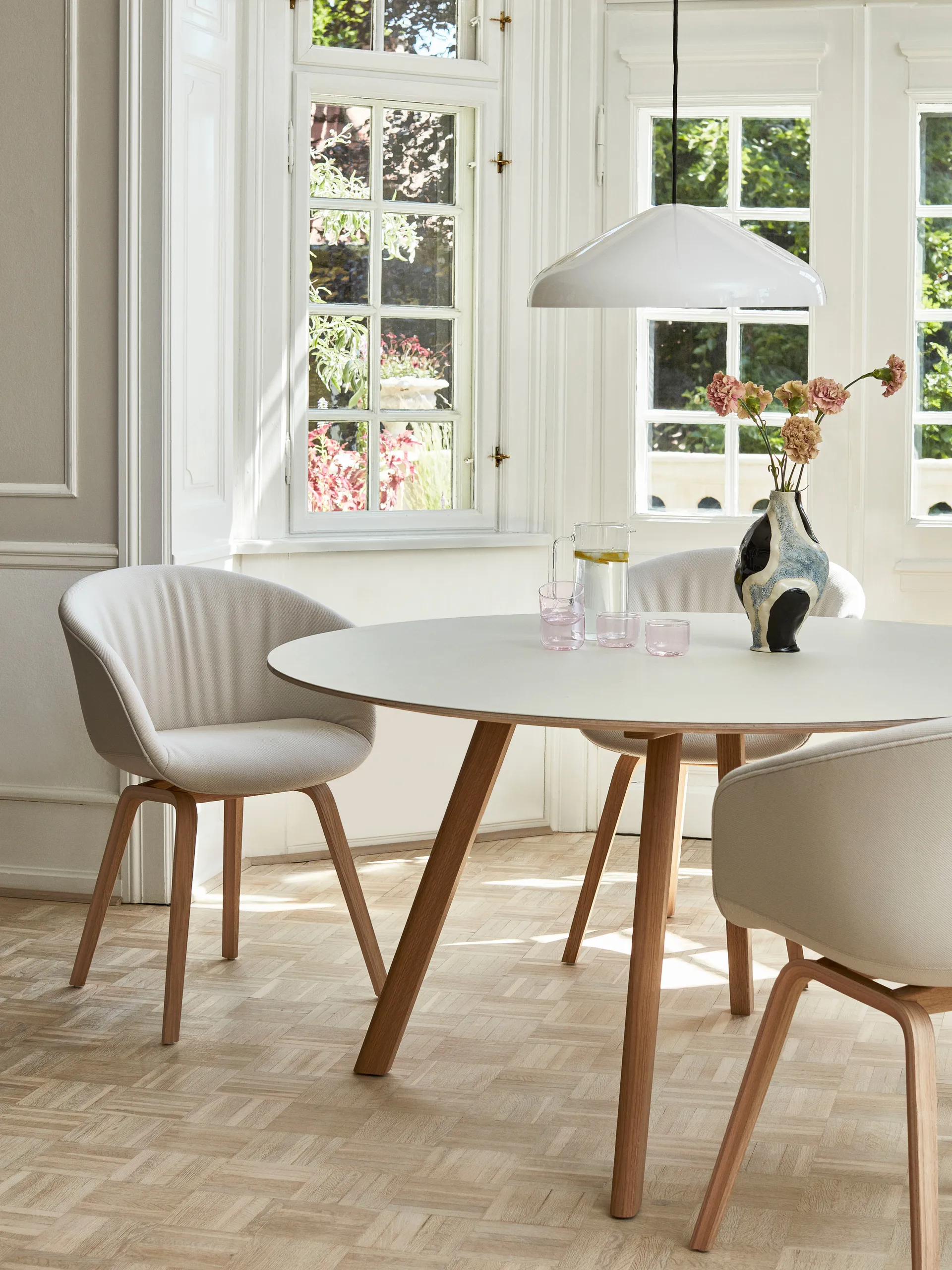 Lampa wisząca Pao Steel Ø47 cm, Cream white HAY