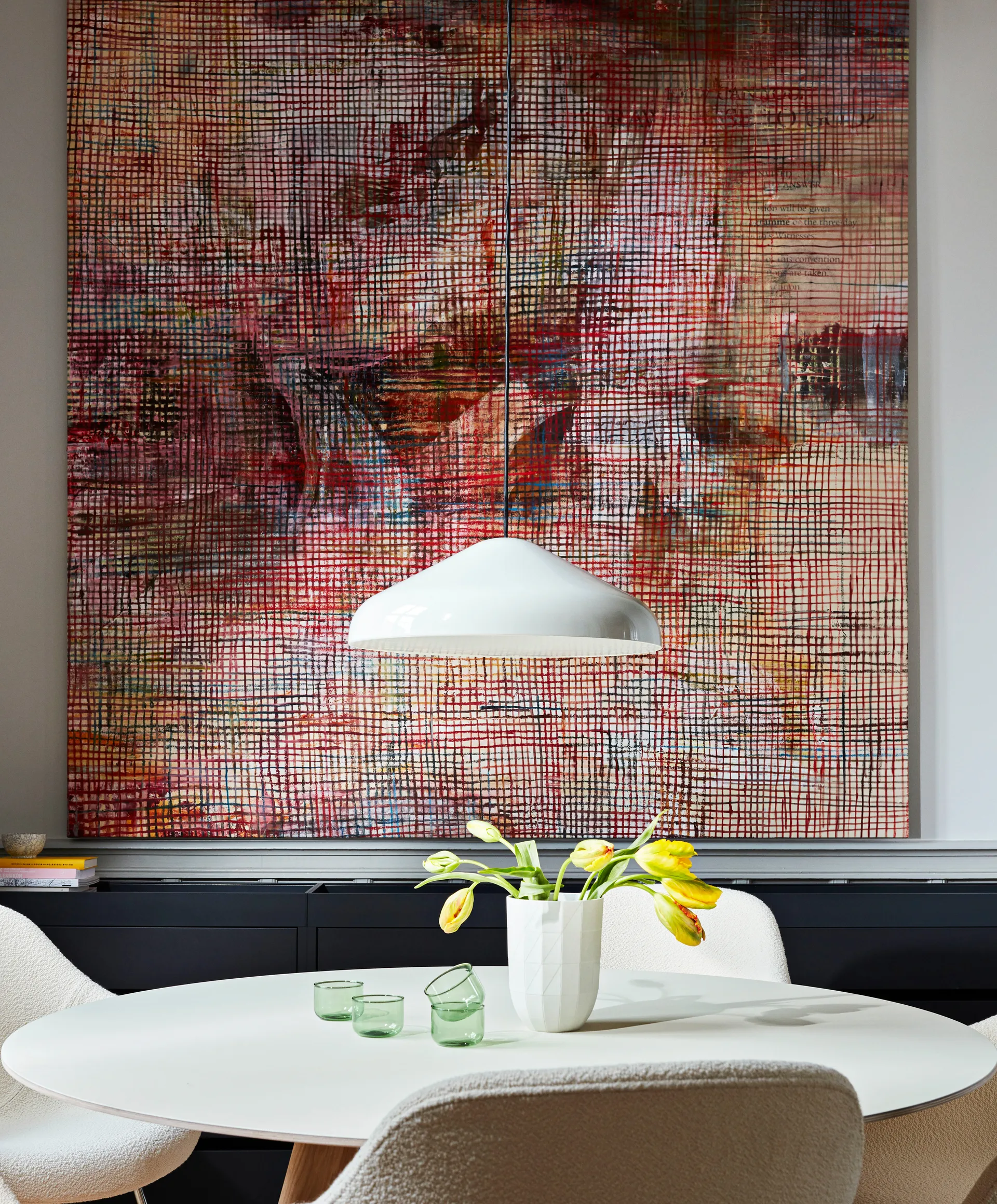 Lampa wisząca Pao Steel Ø47 cm, Cream white HAY