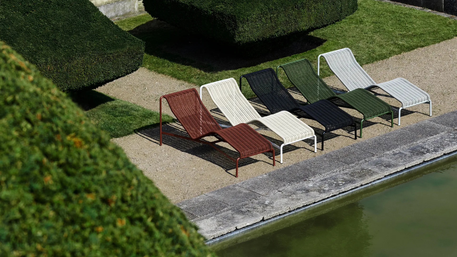 Leżanka Palissade Cord, Sky grey HAY