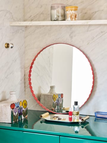 Lustro Arcs Mirror Ø60 cm - Red - HAY