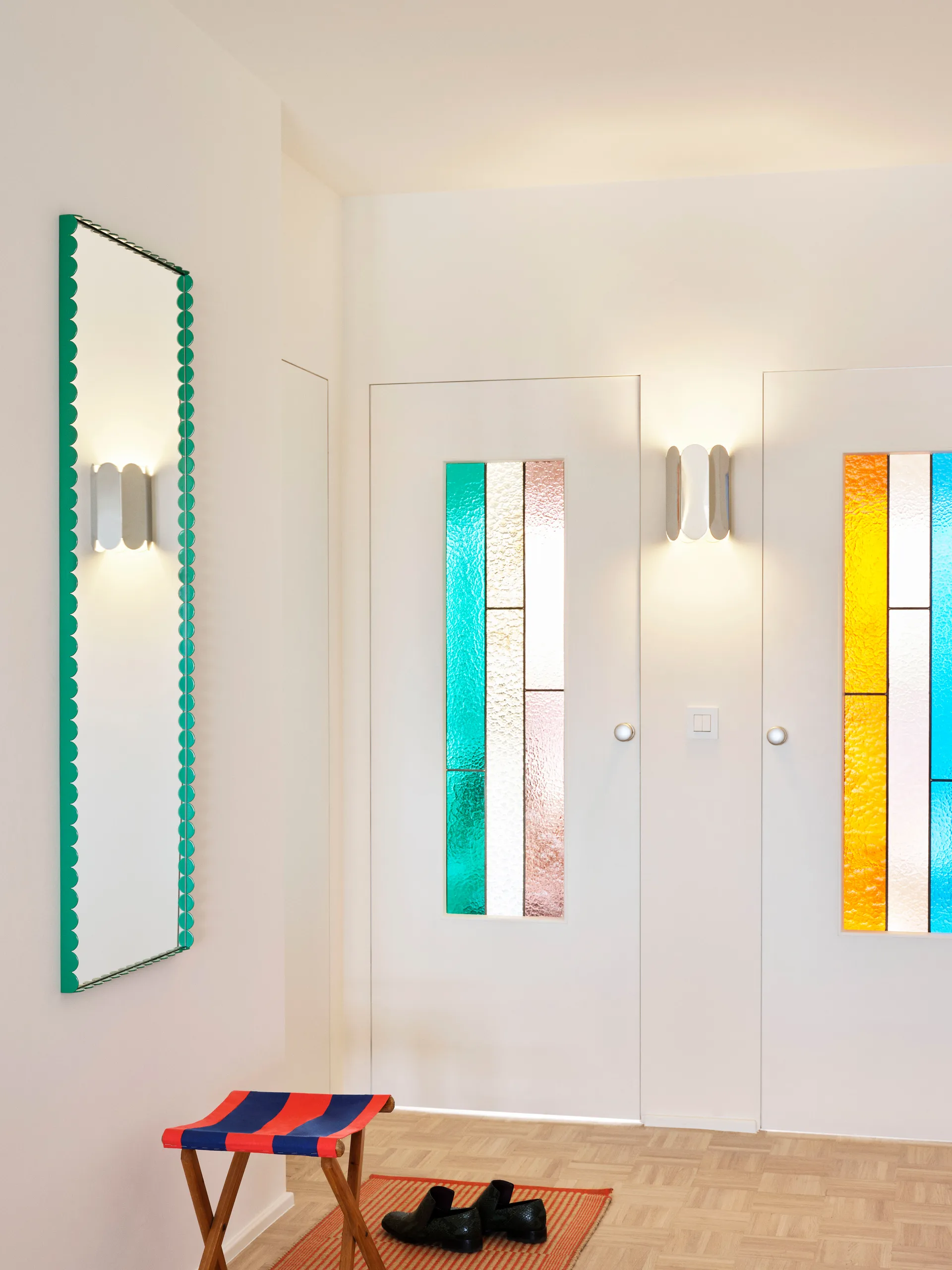 Lustro Arcs Mirror Rectangle M spegel 50x133,5 cm, Green HAY