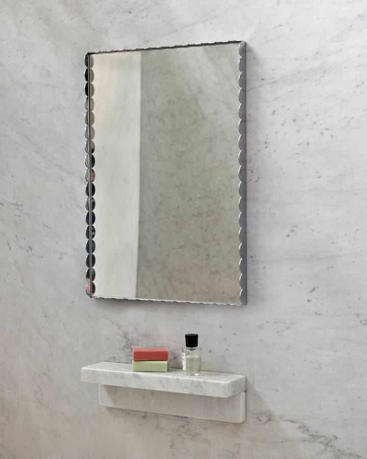 Lustro Arcs Mirror Rectangle S 43,5x61,5 cm - Stal nierdzewna - HAY