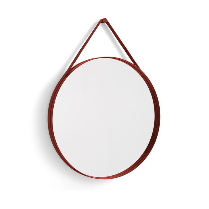 Lustro Strap Mirror Ø70 cm - Czerwony - HAY