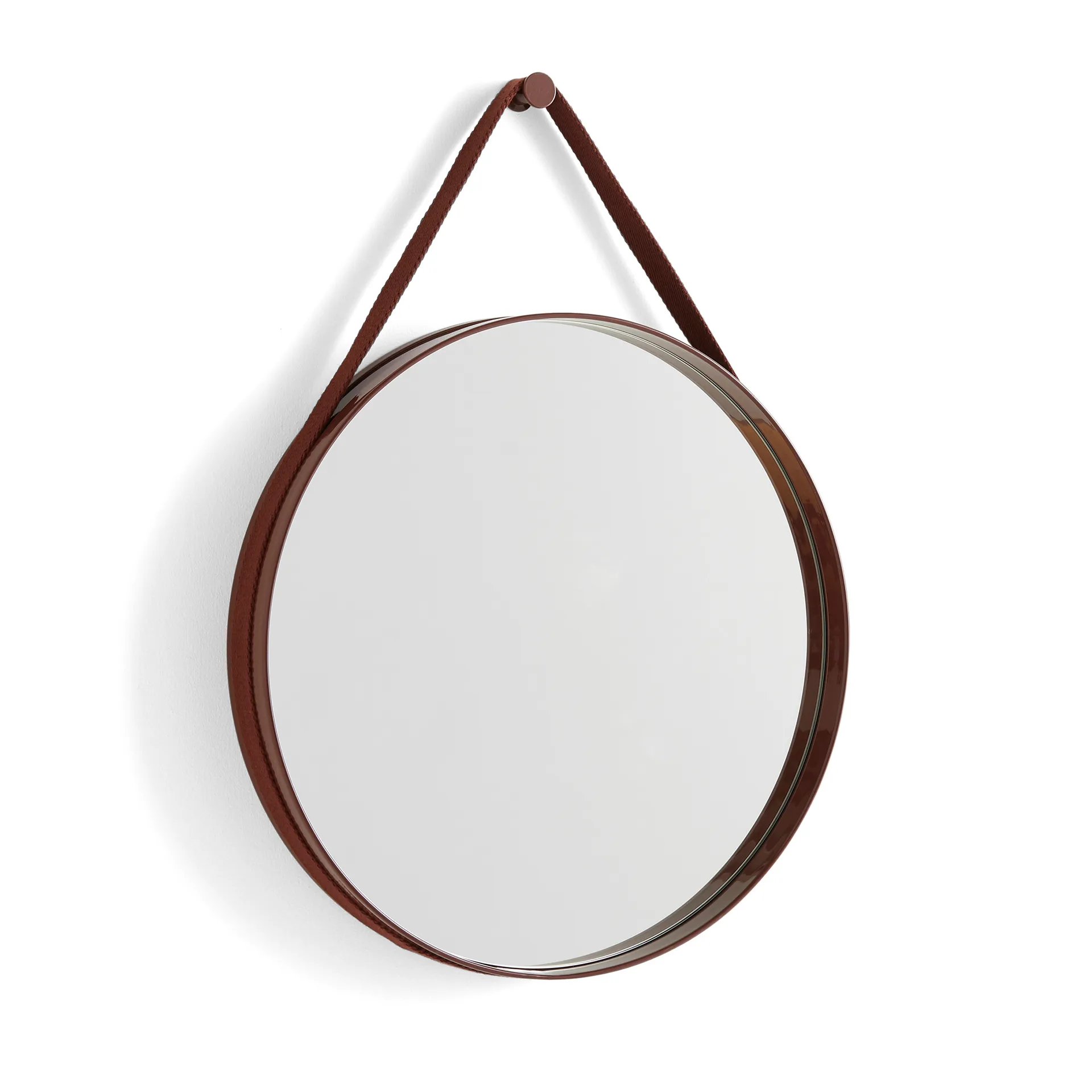 Lustro Strap Mirror, Dark brown HAY