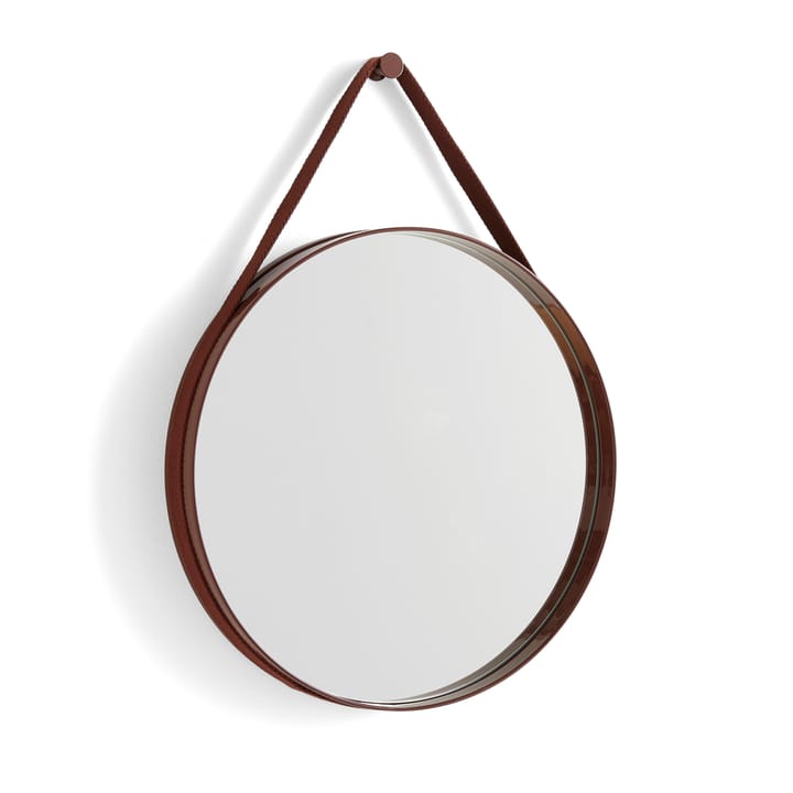 Lustro Strap Mirror - Dark brown - HAY
