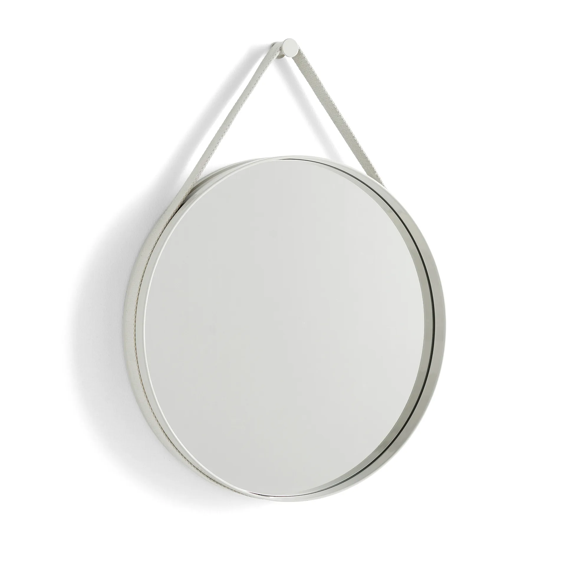 Lustro Strap Mirror, Light grey HAY