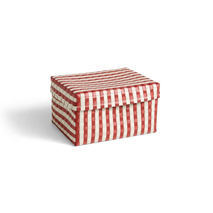 Maxim Stripe Box kosz do przechowywania L 26,5x35,5 cm - czerwono-piaskowy - HAY