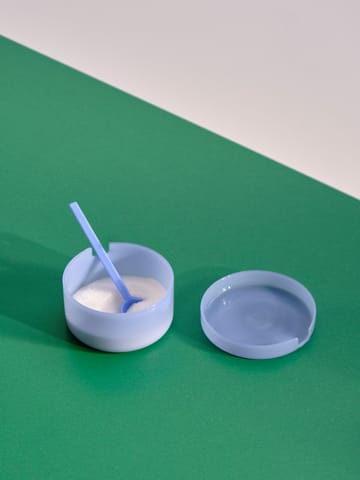 Miska z pokrywką i łyżka Borosilicate - Jade light blue - HAY