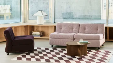 Moduł sofy Amanta - Burgundowa czerwień-yuma 1851, 2-osobowa - HAY