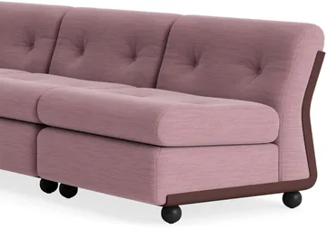 Moduł sofy Amanta - Burgundowa czerwień-yuma 1851, 3-osobowa - HAY