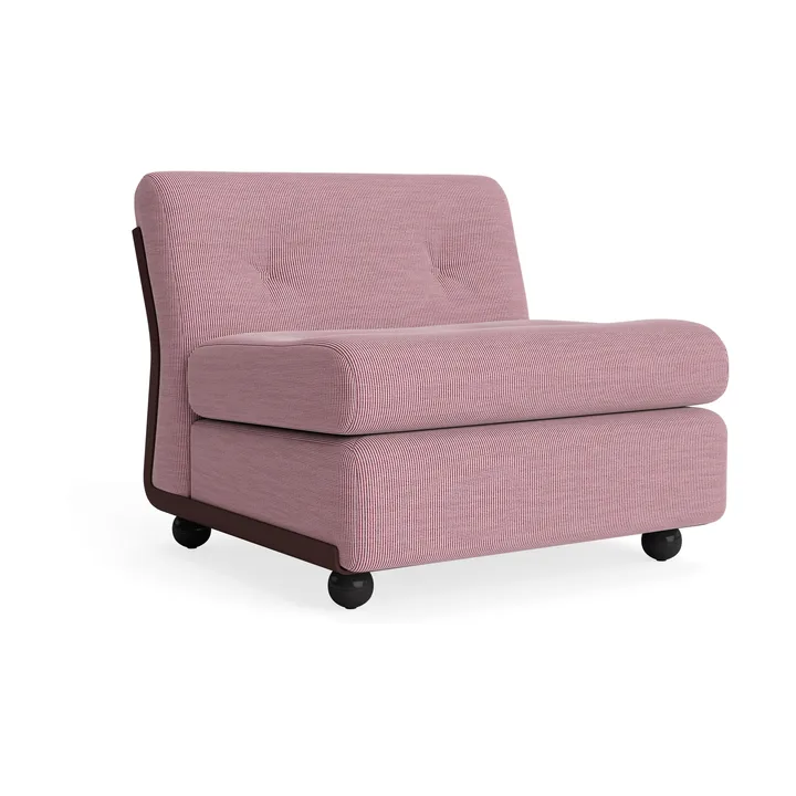 Moduł sofy Amanta - Burgundy red-yuma 1851, 1-siedziska/fotel - HAY