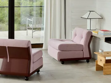 Moduł sofy Amanta - Burgundy red-yuma 1851, 1-siedziska/fotel - HAY