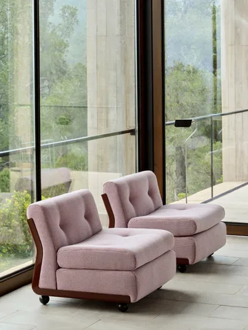 Moduł sofy Amanta - Burgundy red-yuma 1851, 1-siedziska/fotel - HAY