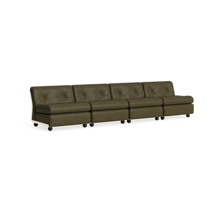 Moduł sofy Amanta - Cream beige-sense forest, 4-osobowa sofa - HAY