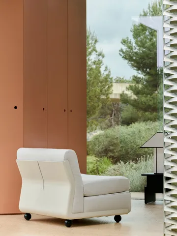 Moduł sofy Amanta - Cream beige-story 102, 1-osobowe/fotel - HAY