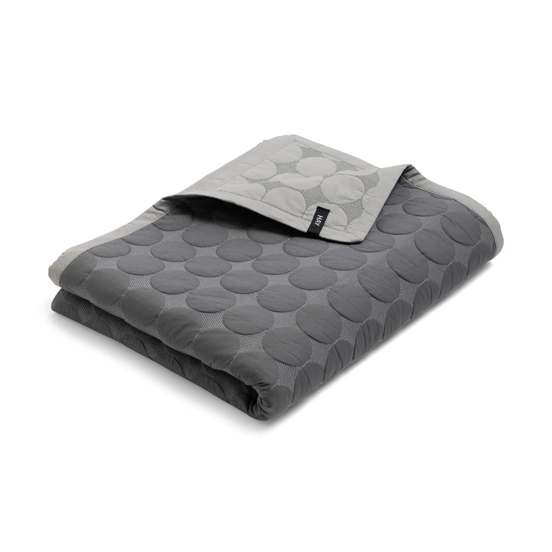 Narzuta Mega Dot organic 195×245 cm, Dark grey HAY