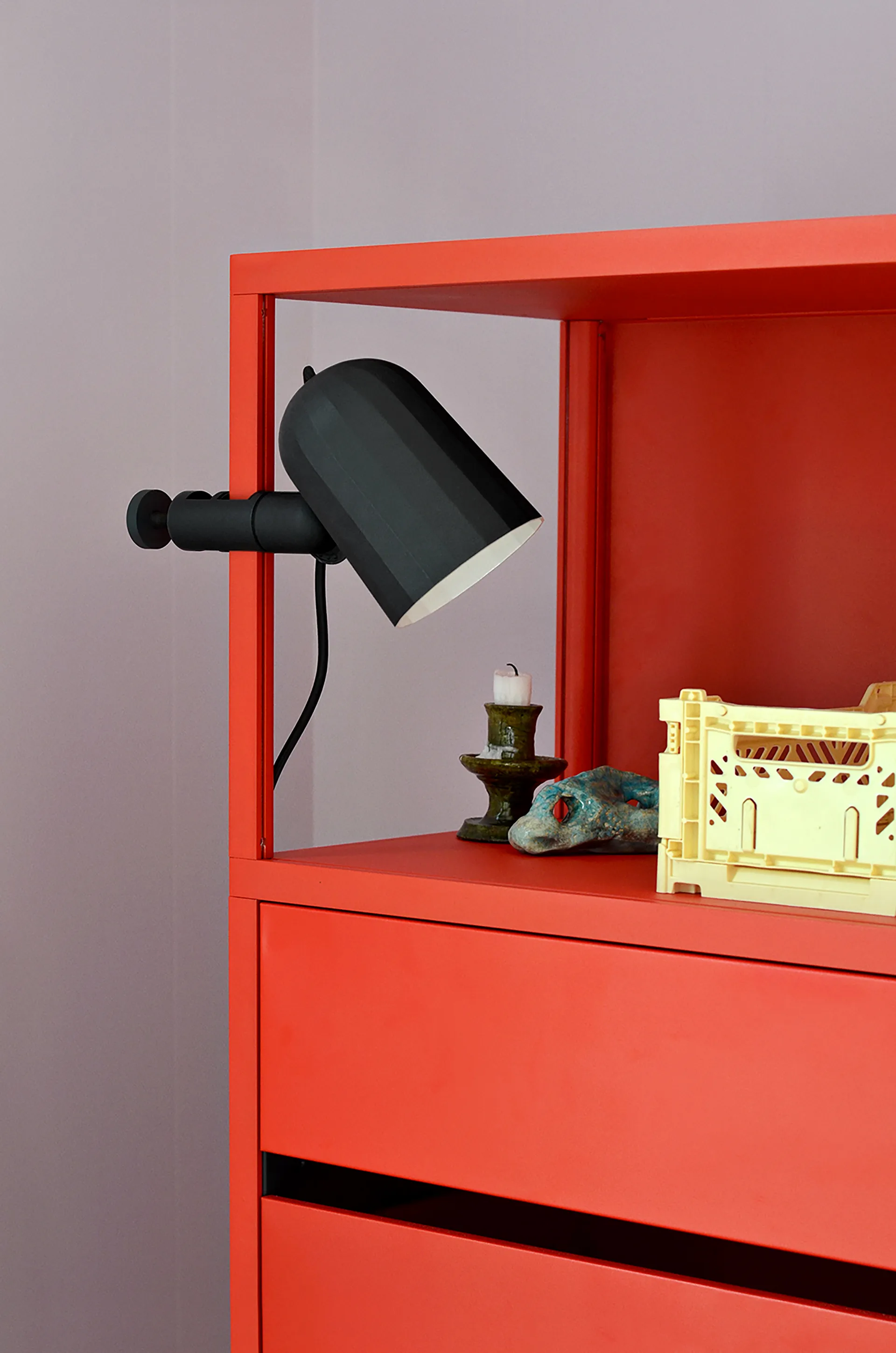 Noc lampa zaciskowa, Ciemnoszary HAY