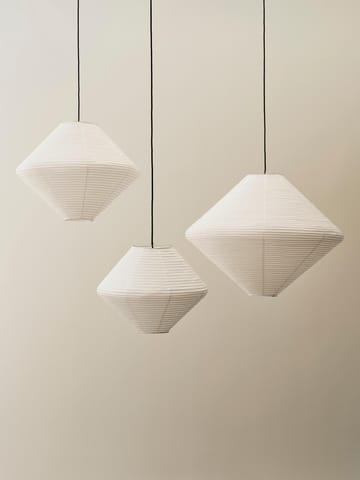 Paper Shade Diamond abażur - Classic white, Ø80 cm - HAY