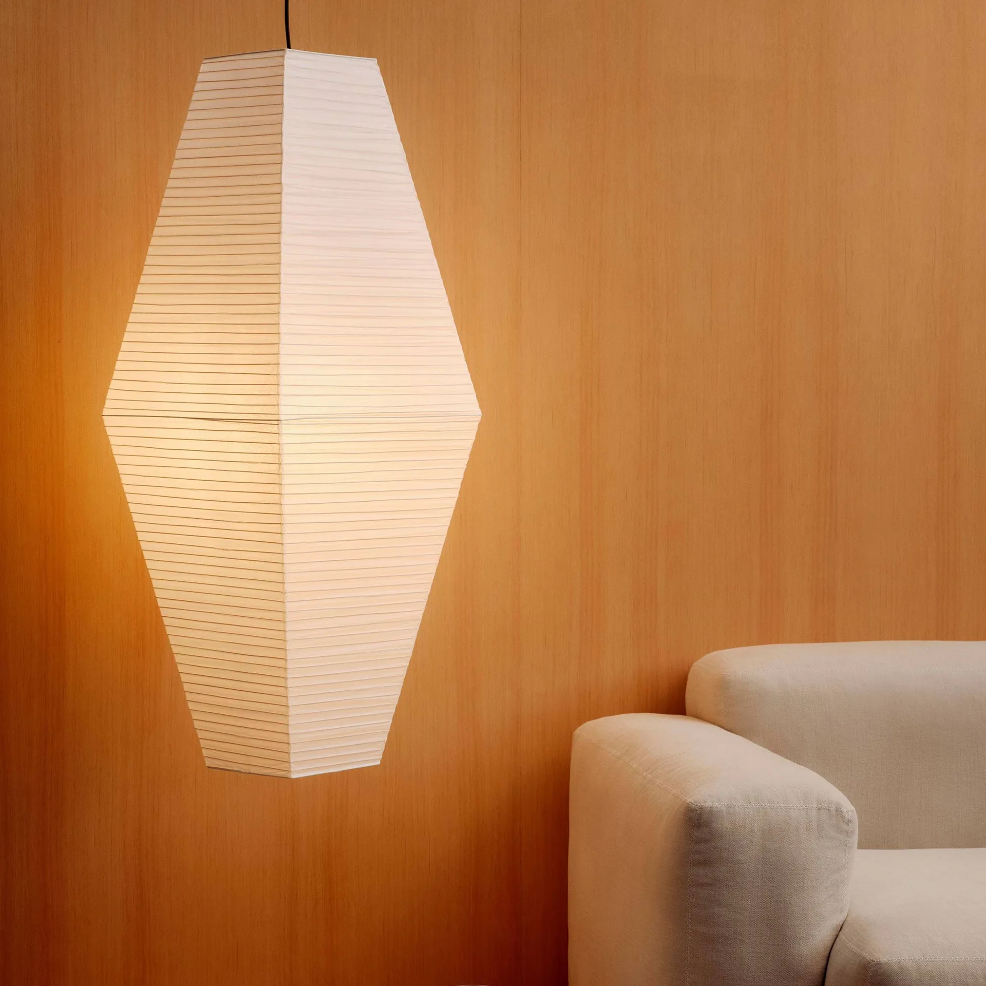 Paper Shade Prism abażur, Classic white, 40x110 cm HAY