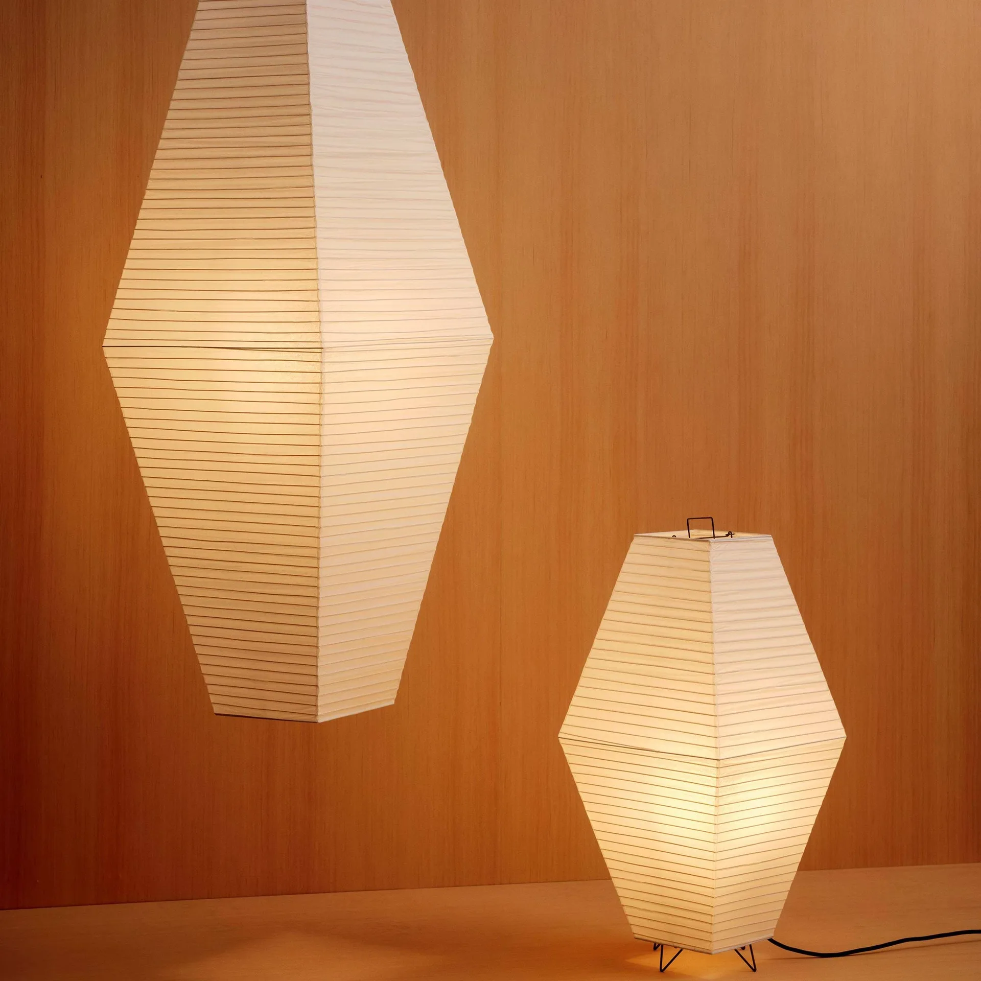 Paper Shade Prism abażur do lampy podłogowej lub stołowej, Classic white, 30x66 cm HAY