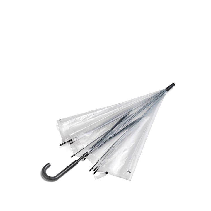 Parasol Canopy, Przezroczysty, czarna alumiuniowa rączka HAY