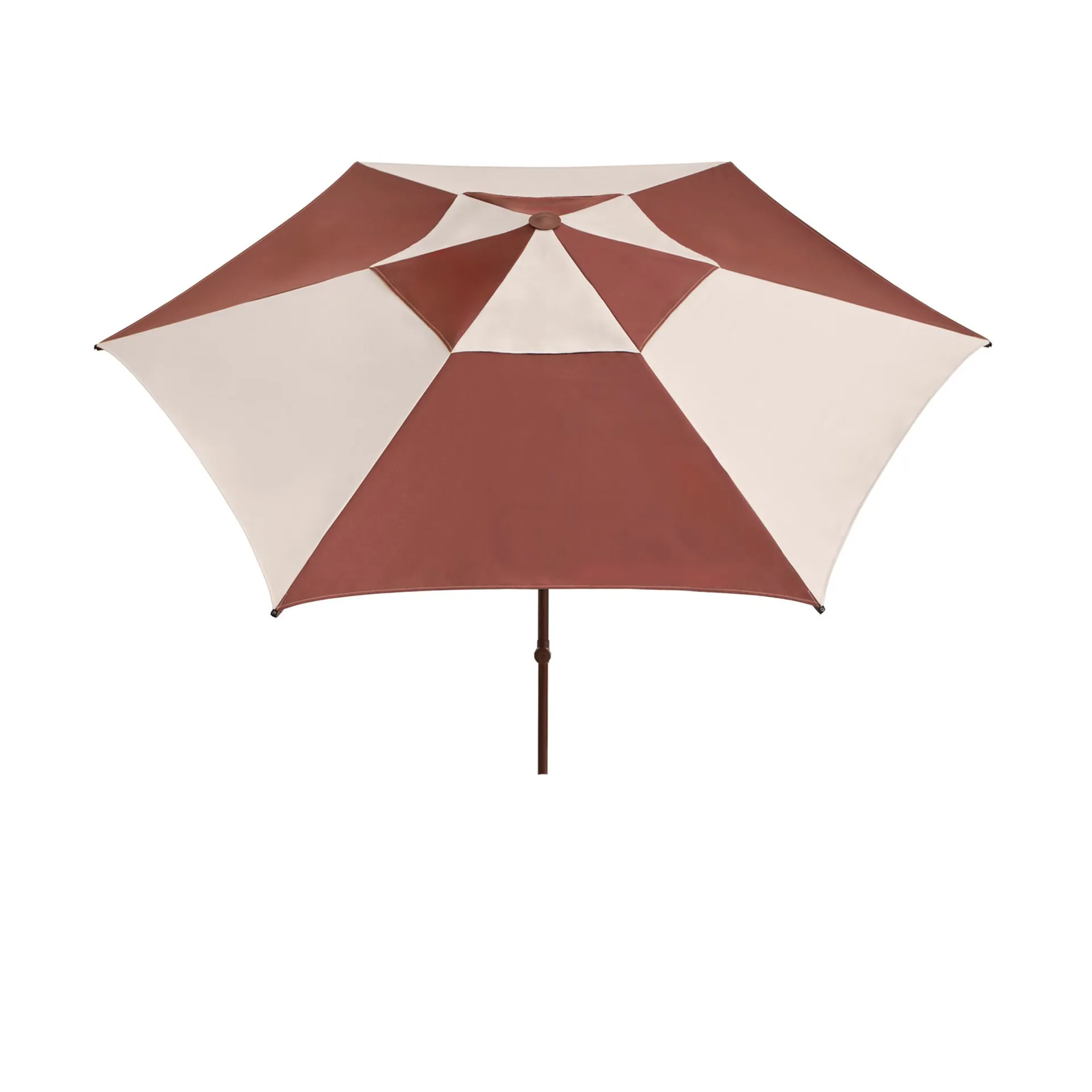 Parasol Terrazza Hexagon, Off-white-burgundy HAY