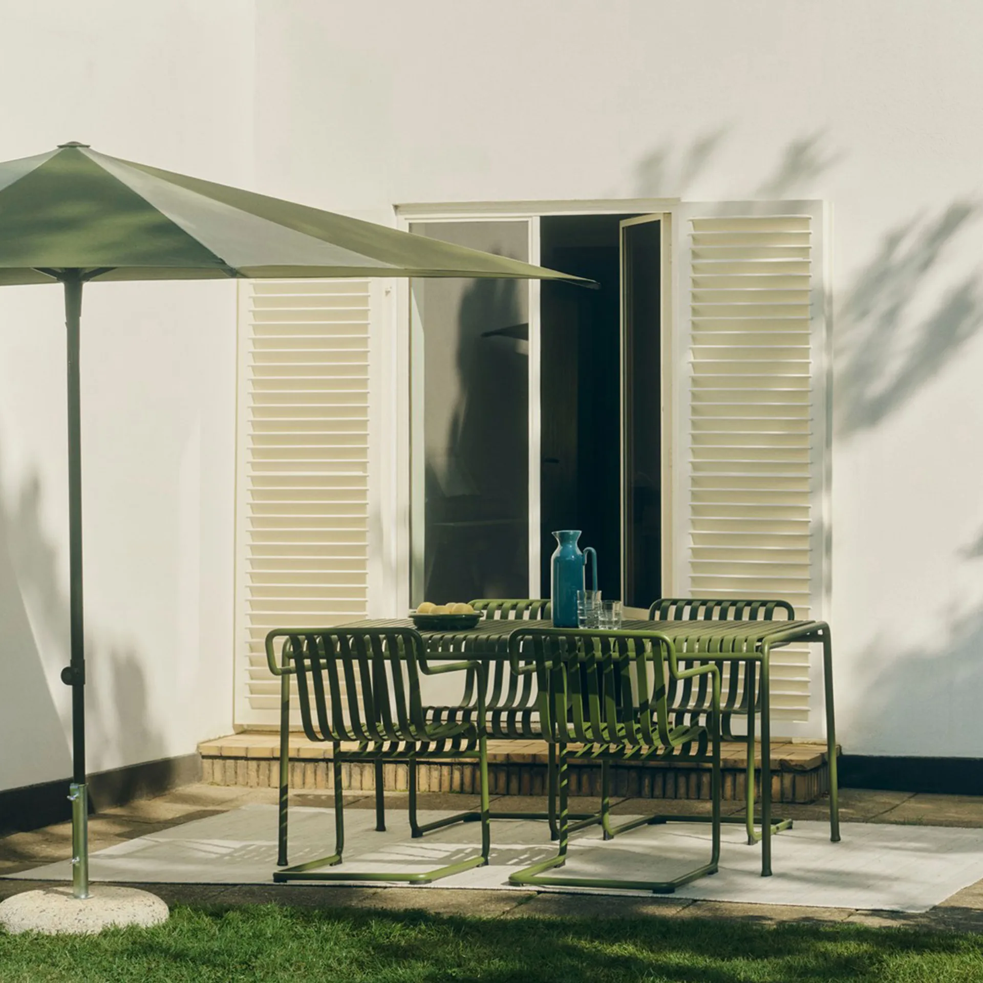 Parasol Terrazza Square, Zielony-ciemnozielony HAY