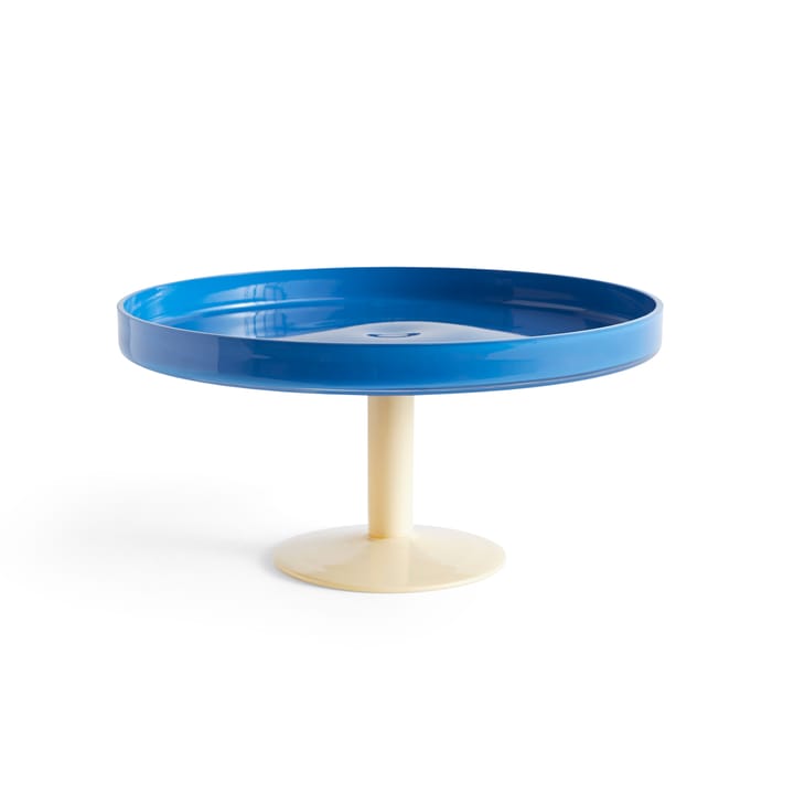 Patera na nóżce Display Ø26,5 cm, Niebiesko-beżowy HAY