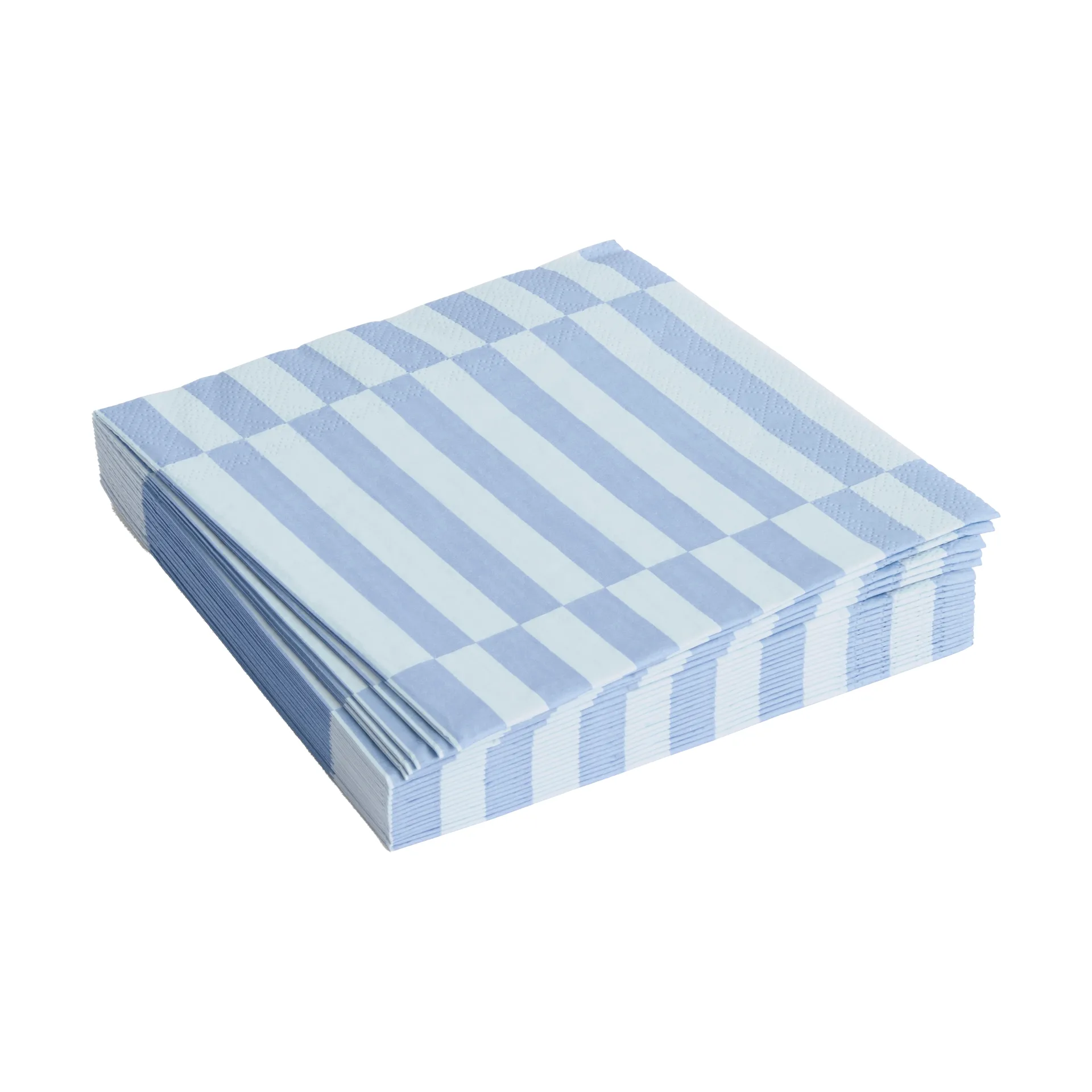 Pattern Lunch Stripe serwetki 33x33 cm 20-pak, Light blue-dusty blue pillar HAY