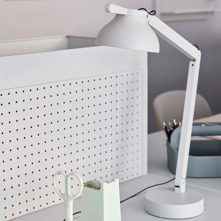 PC Double arm lampa stołowa - ash grey, z podstawą lampy - HAY