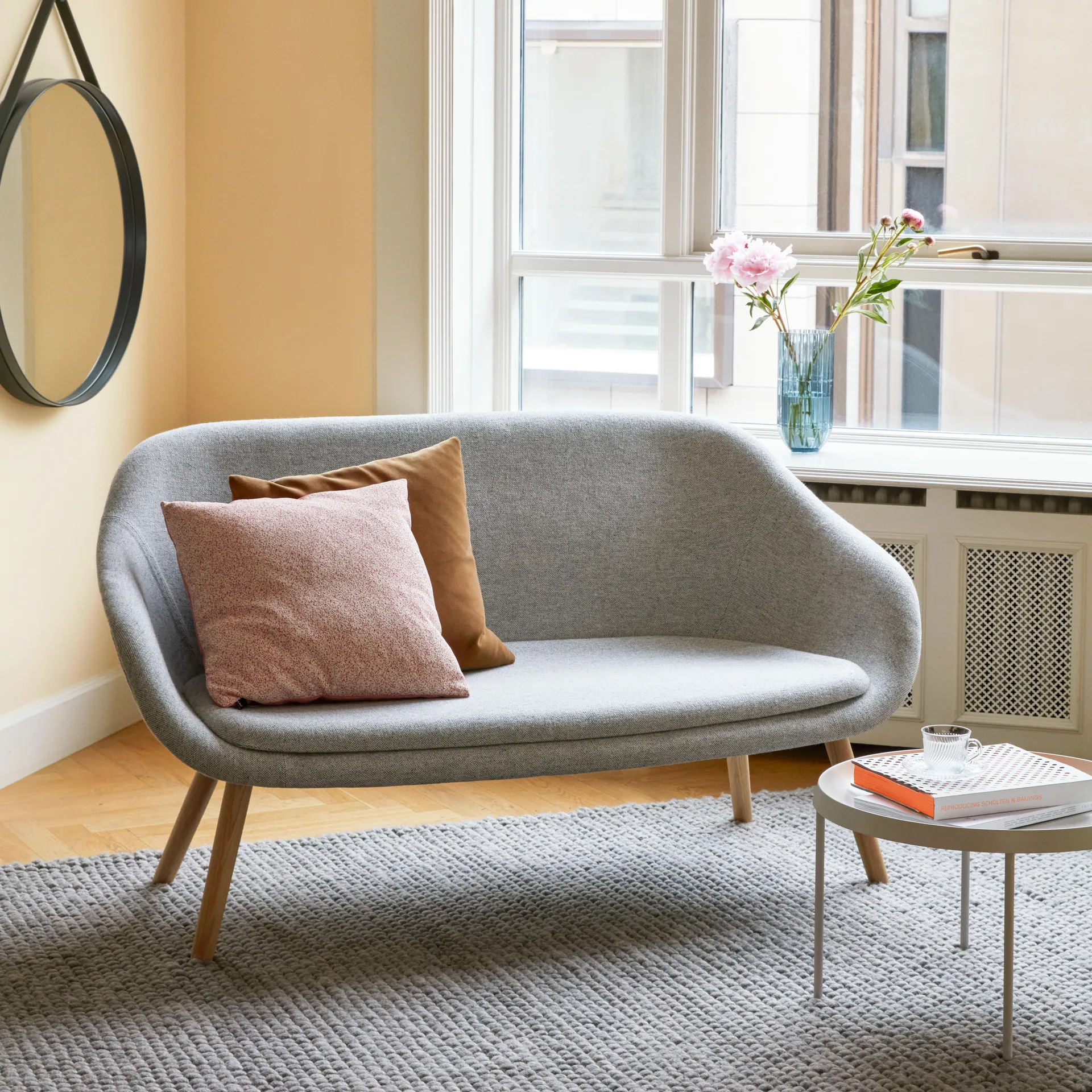 Peas wełniany dywan 200x300 cm, Medium grey HAY