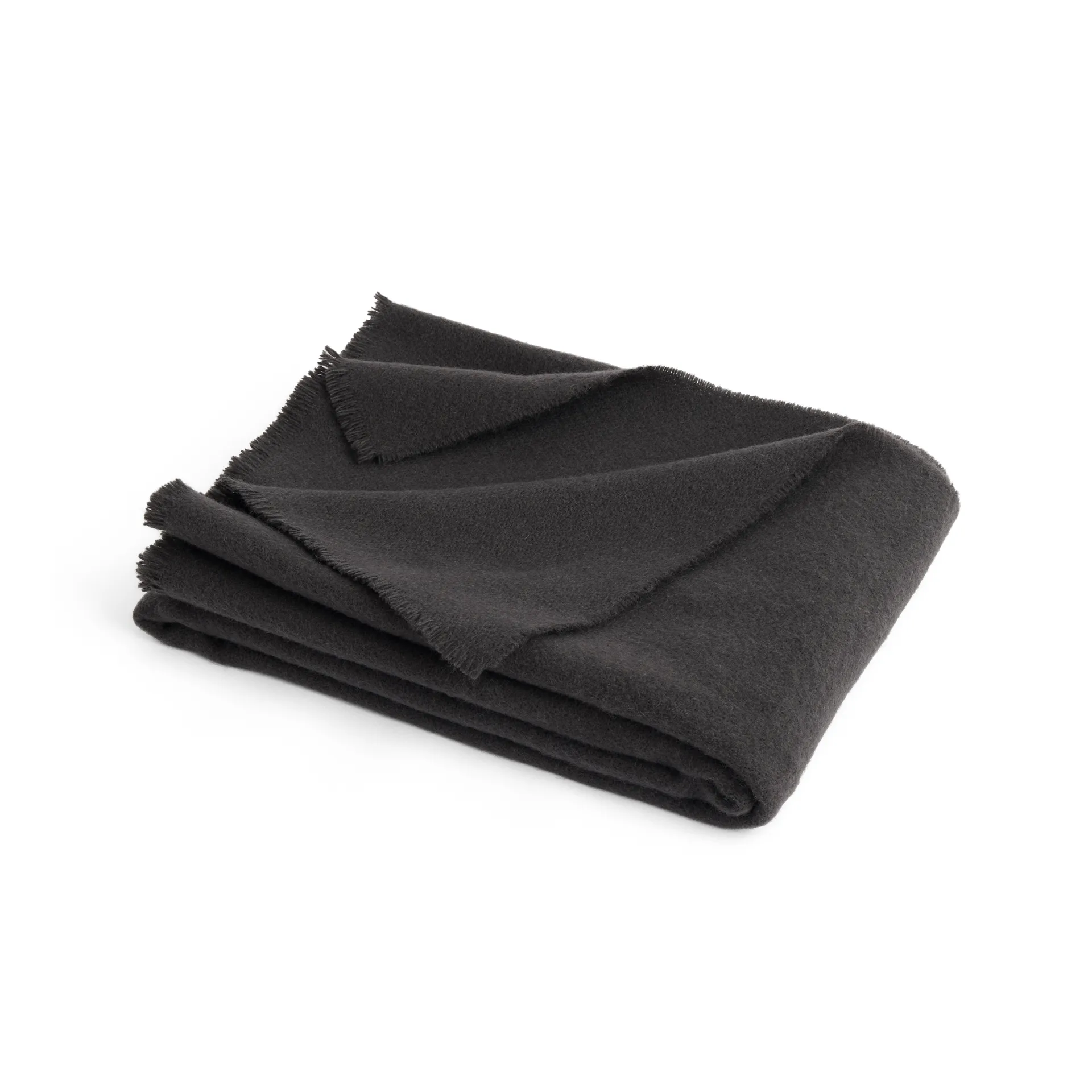 Pled wełniany Mono 130x180 cm, Charcoal HAY