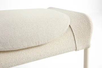 Podnóżek O2 Ottoman - Soft cream-lakierowana stal eggshell - HAY