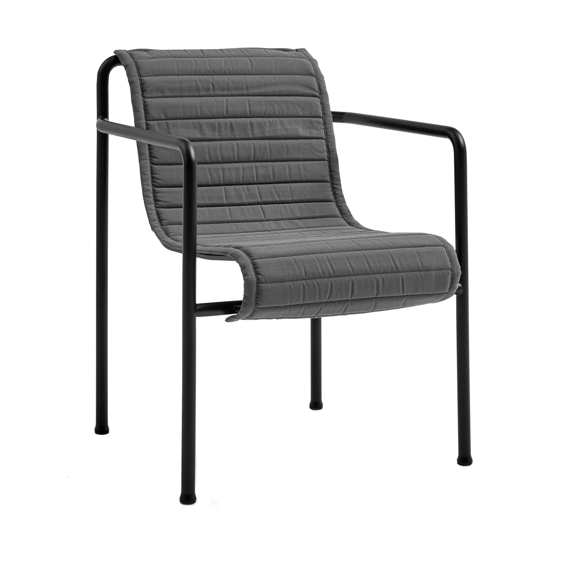 Poduszka na krzesło z podłokietnikami Palissade Dining Quilted, Anthracite HAY