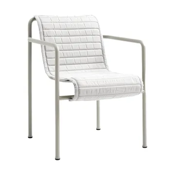 Poduszka na krzesło z podłokietnikami Palissade Dining Quilted - Sky grey - HAY