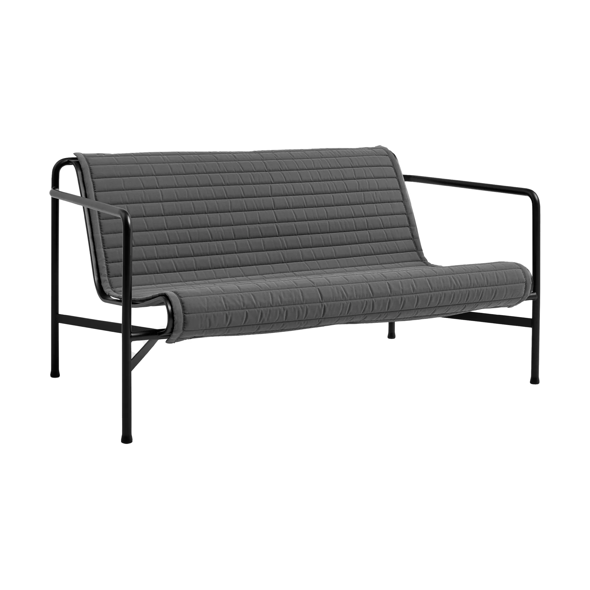 Poduszka na sofę Palissade Lounge Quilted, Anthracite, do sofy lounge HAY