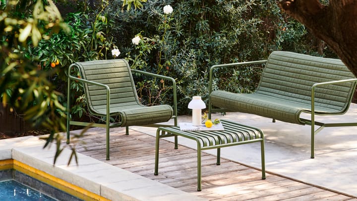 Poduszka Palissade Quilted  , Olive, do fotela lounge low HAY