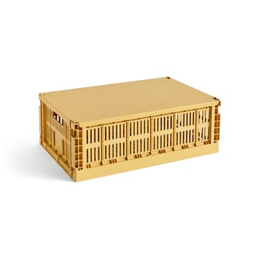 Pokrywka Colour Crate, duża - Golden yellow - HAY