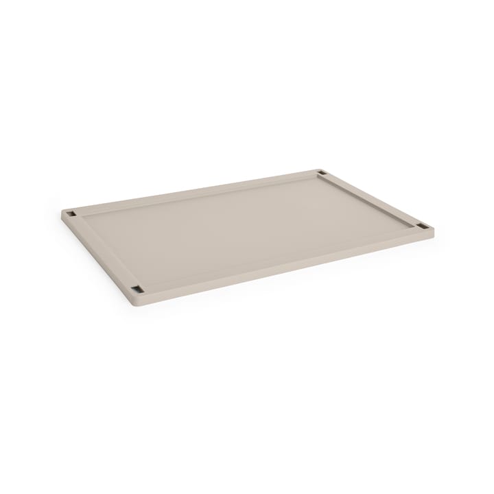 Pokrywka Colour Crate, plastic duża - Warm grey - HAY